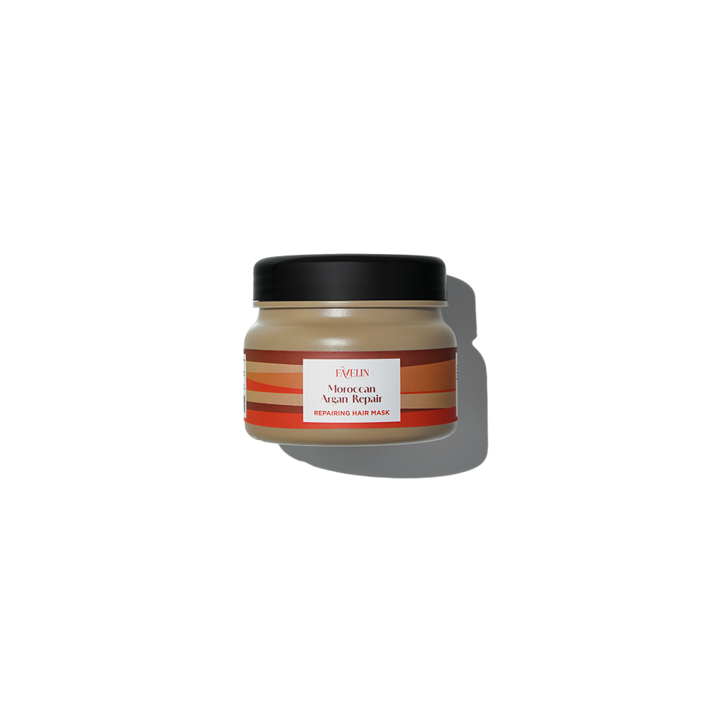 Moroccan Argan Repair Hair Mask Jar 300ML with a black cap