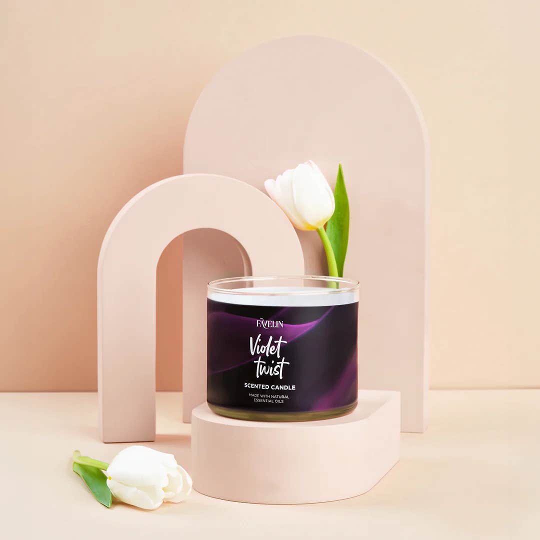 Violet Twist Candle